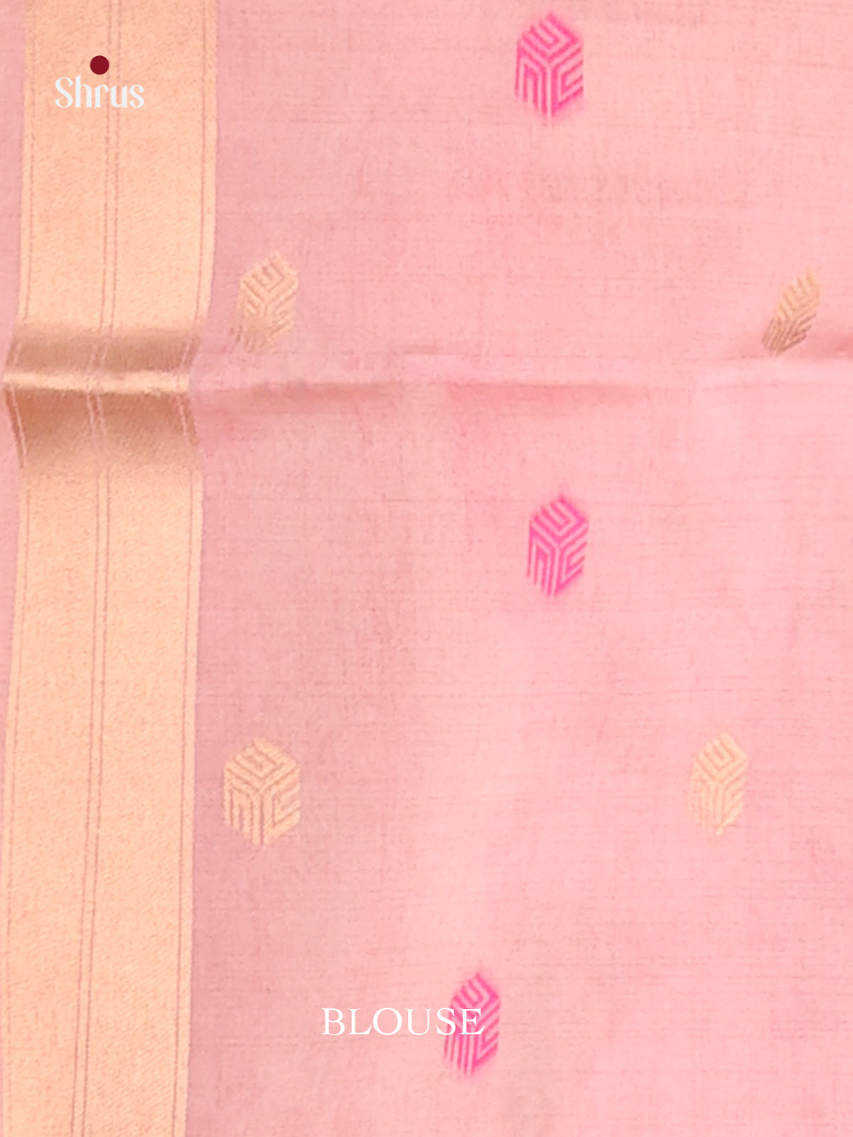 Pink - Semi Tussar Saree - Shop on Shrus.com