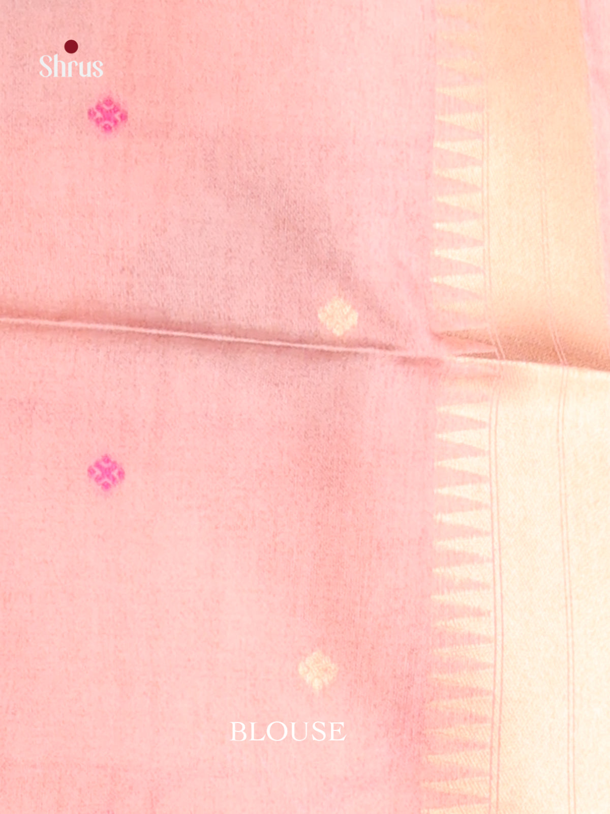 Grey & Pink - Semi Tussar Saree - Shop on Shrus.com