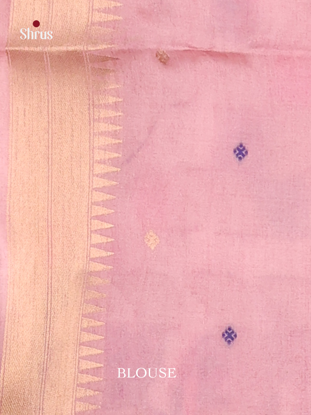 Peach & Lavender - Semi Tussar Saree - Shop on Shrus.com