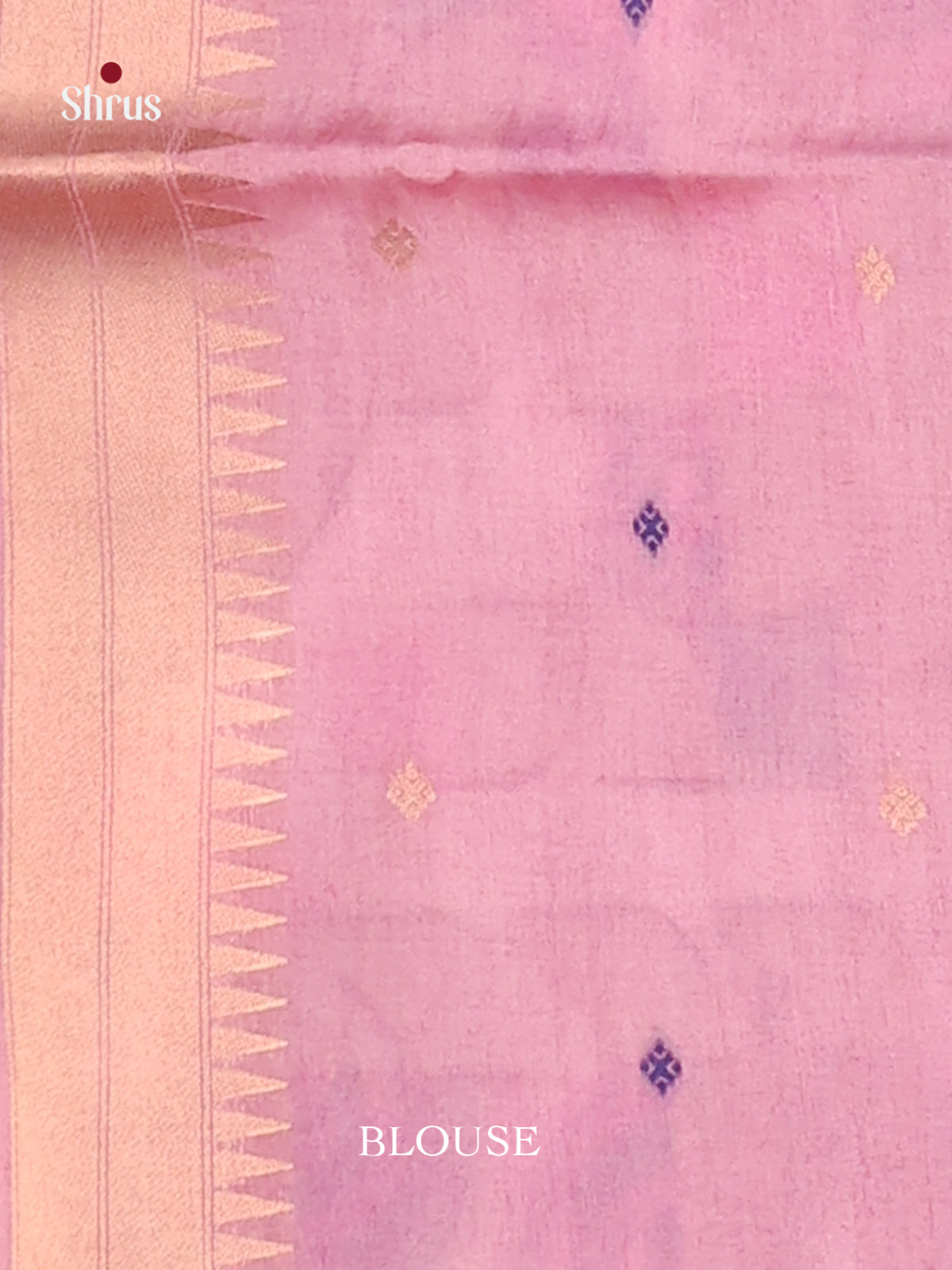 Pink & Lavender - Semi Tussar Saree - Shop on Shrus.com