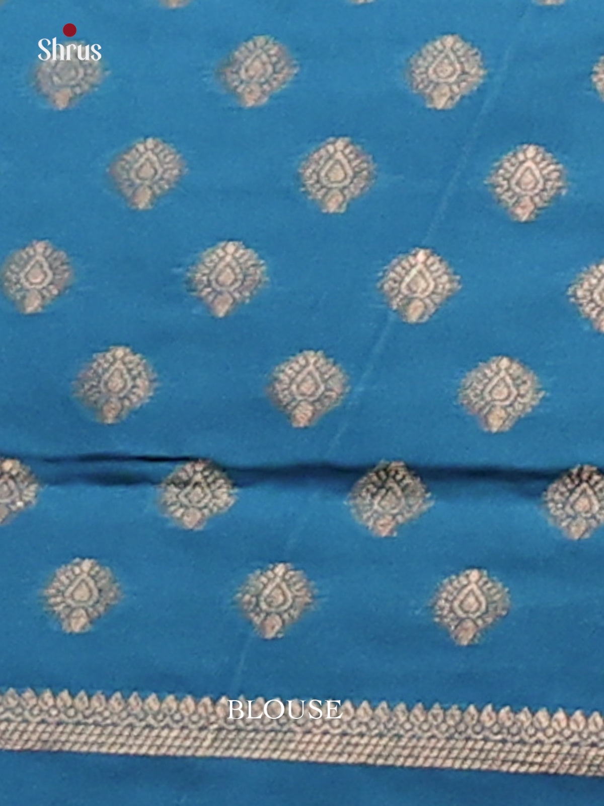 Blue - Semi Softsilk Saree - Shop on Shrus.com