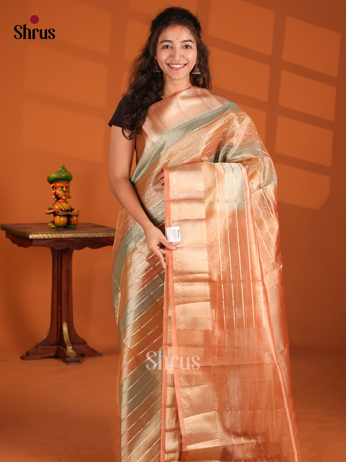 Grey & Brick - North Silk Cotton Saree - Shop on Shrus.com