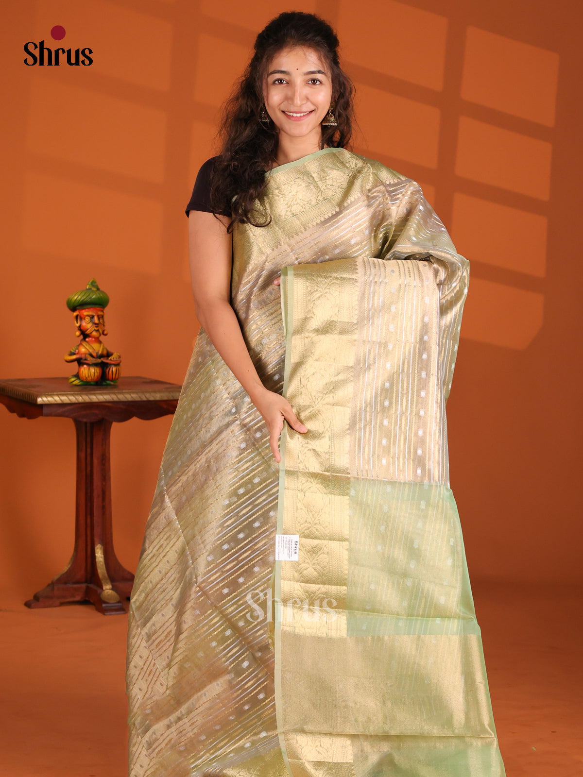 Green - North Silk Cotton Saree - Shop on Shrus.com