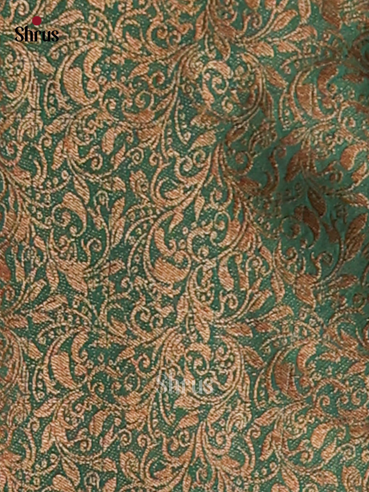 Onion Pink & Green - Semi Linen printed Saree - Shop on Shrus.com