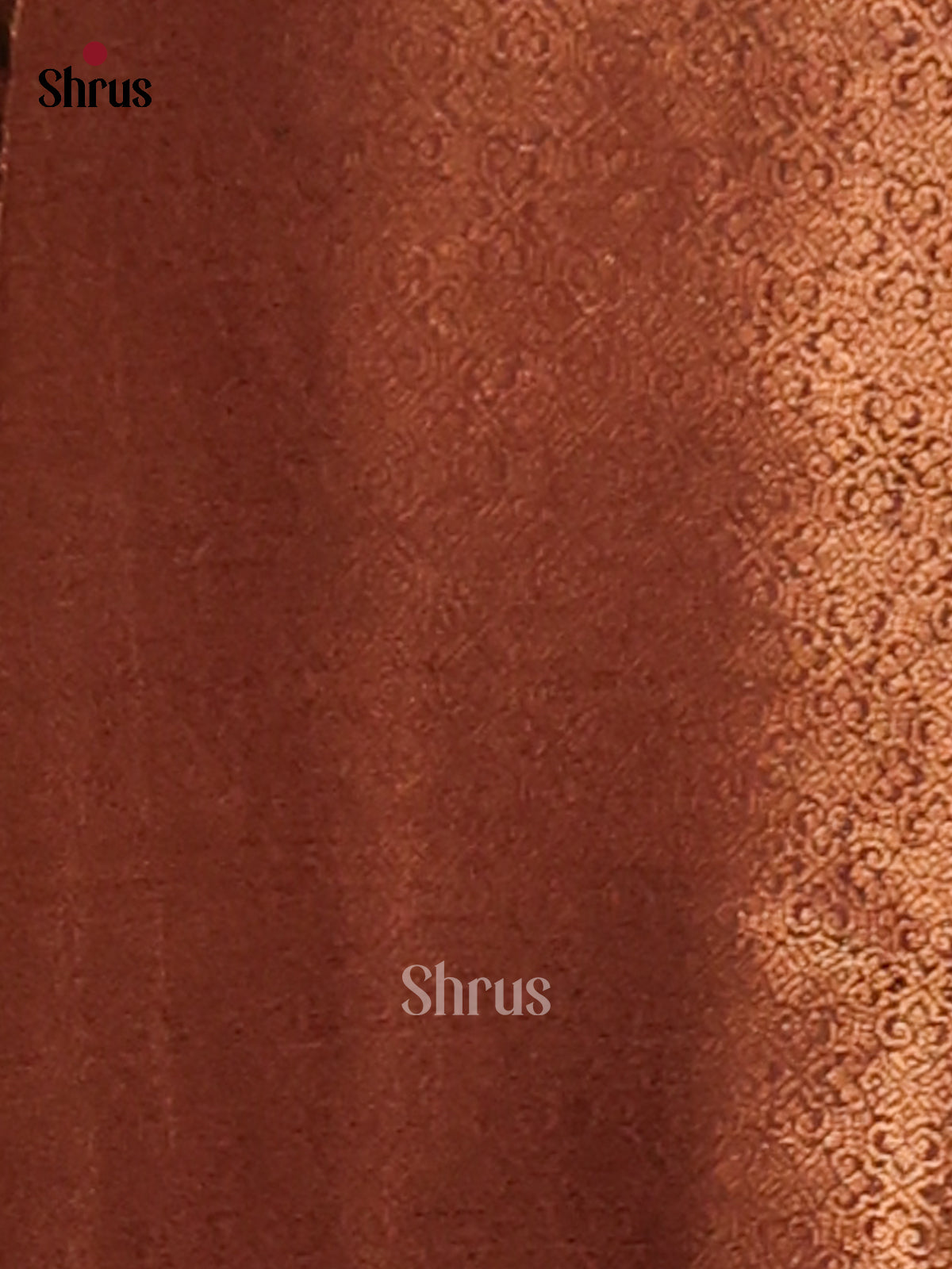 Maroon- Semi Linen printed Saree - Shop on Shrus.com