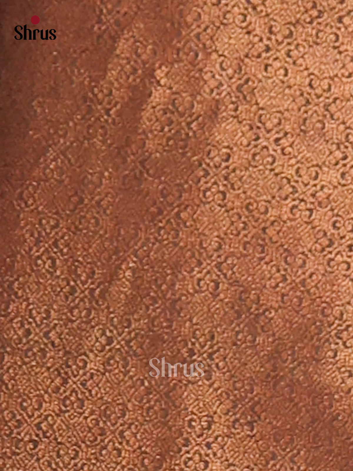 Brown - Semi Linen printed Saree - Shop on Shrus.com