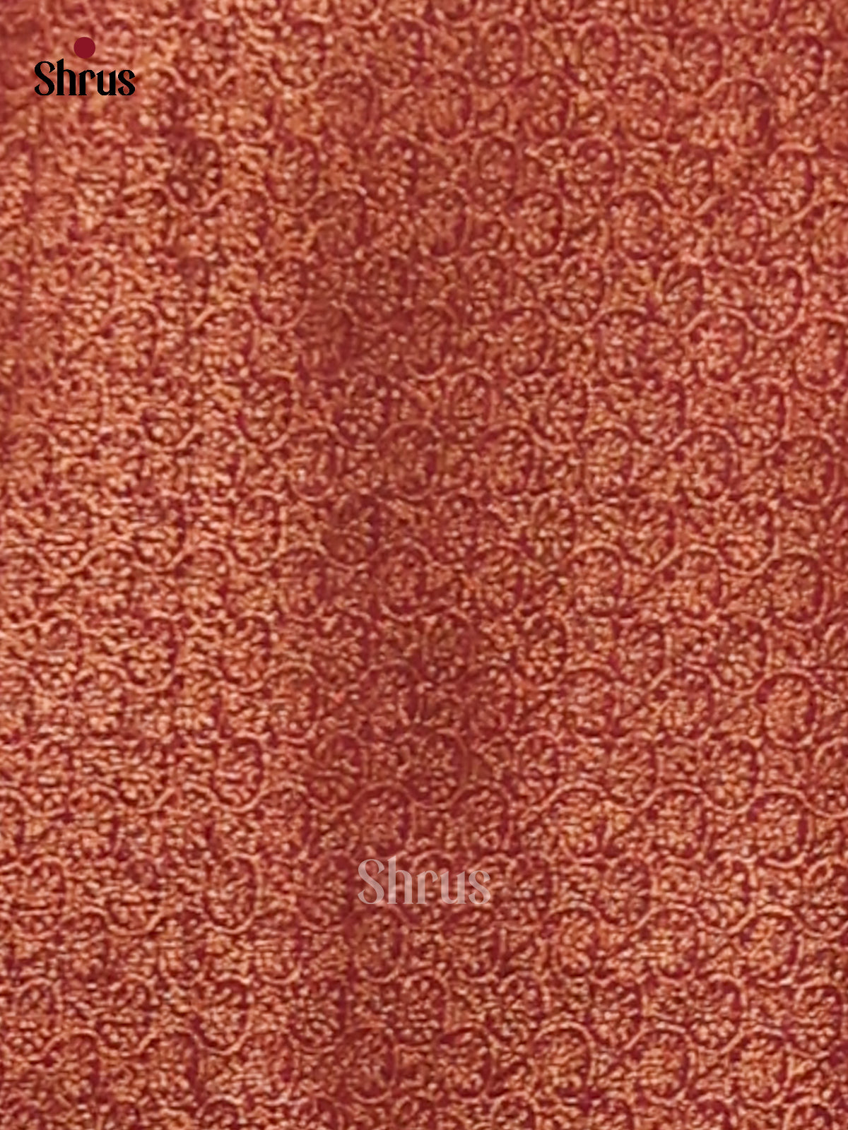 Maroon - Semi Linen print Saree - Shop on Shrus.com