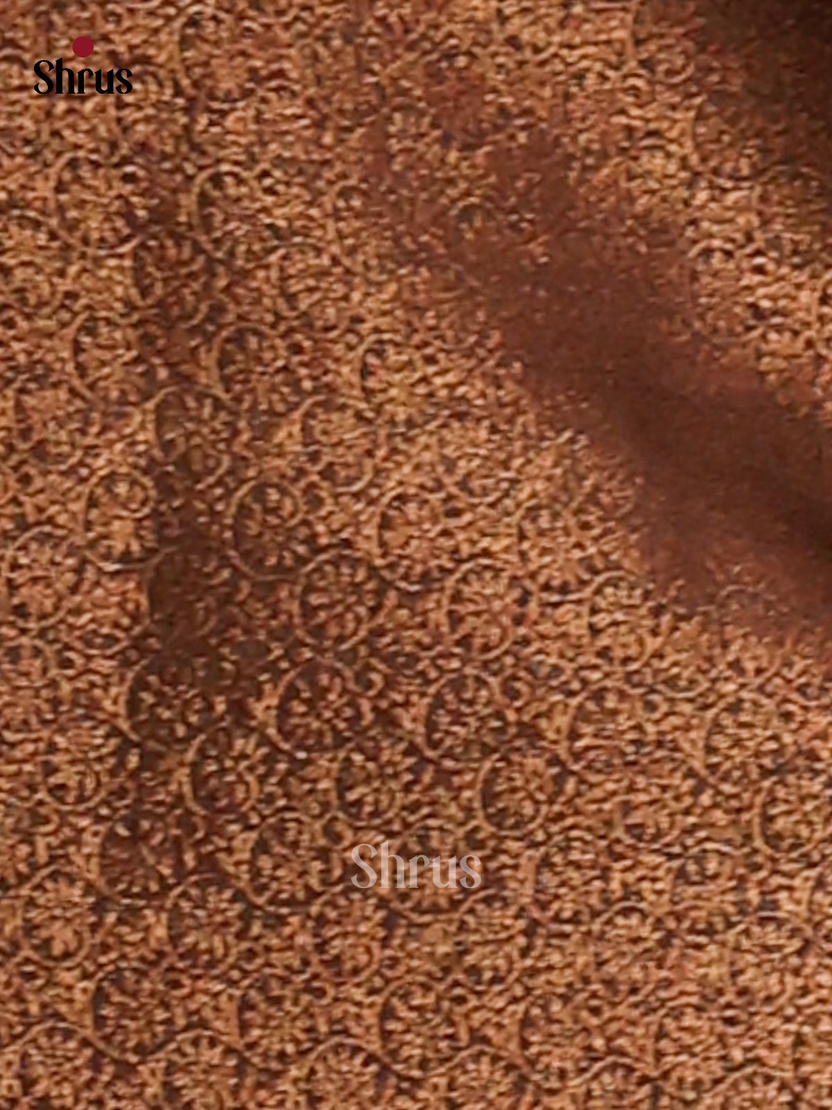 Black -Semi Linen print Saree - Shop on Shrus.com