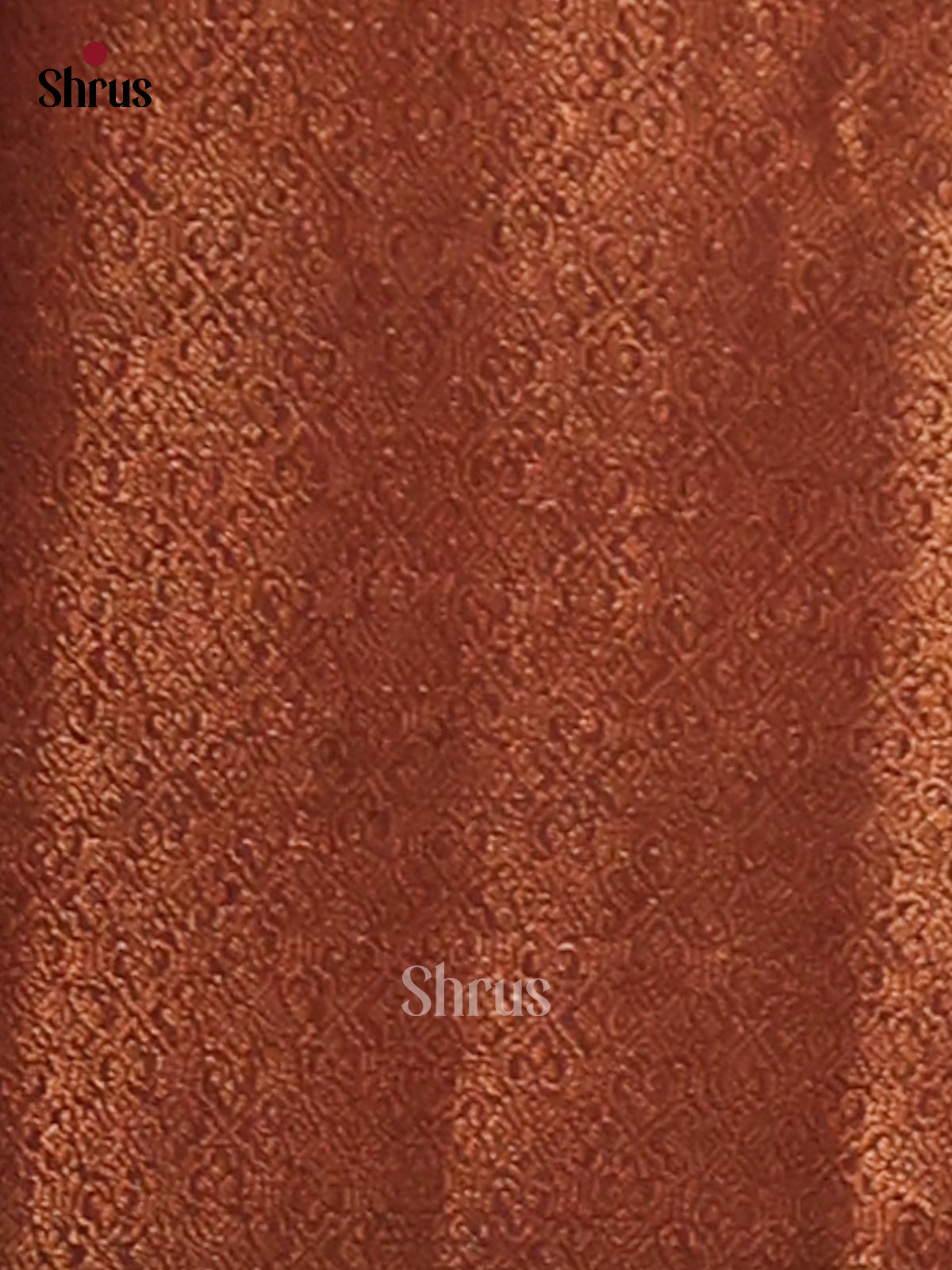 Maroon - Semi Linen print Saree - Shop on Shrus.com