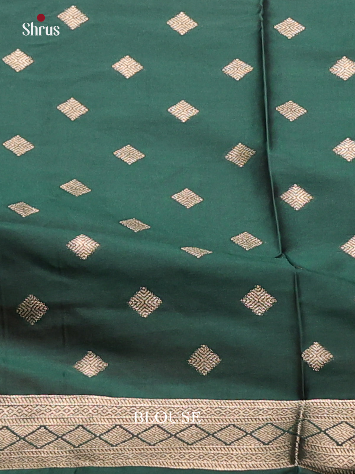 Green - Semi Softsilk Saree - Shop on Shrus.com