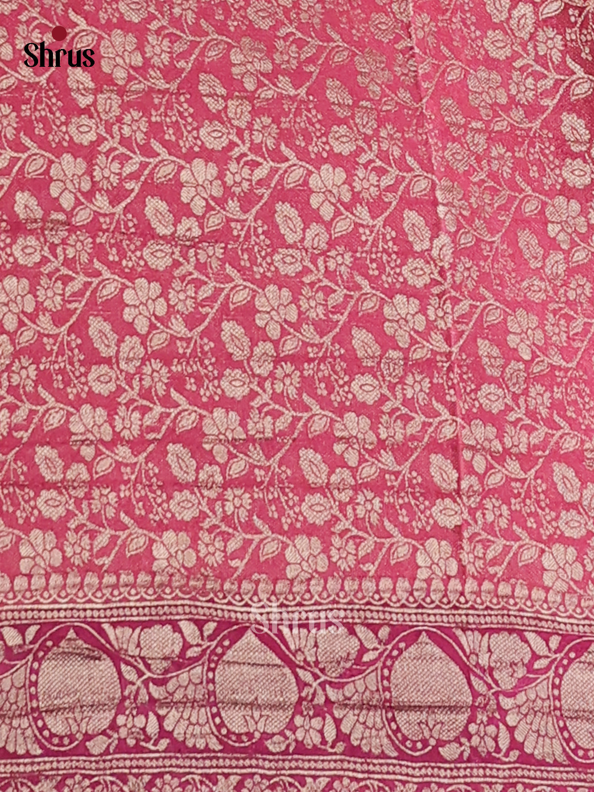 Pink - Semi Georgette saree - Shop on Shrus.com