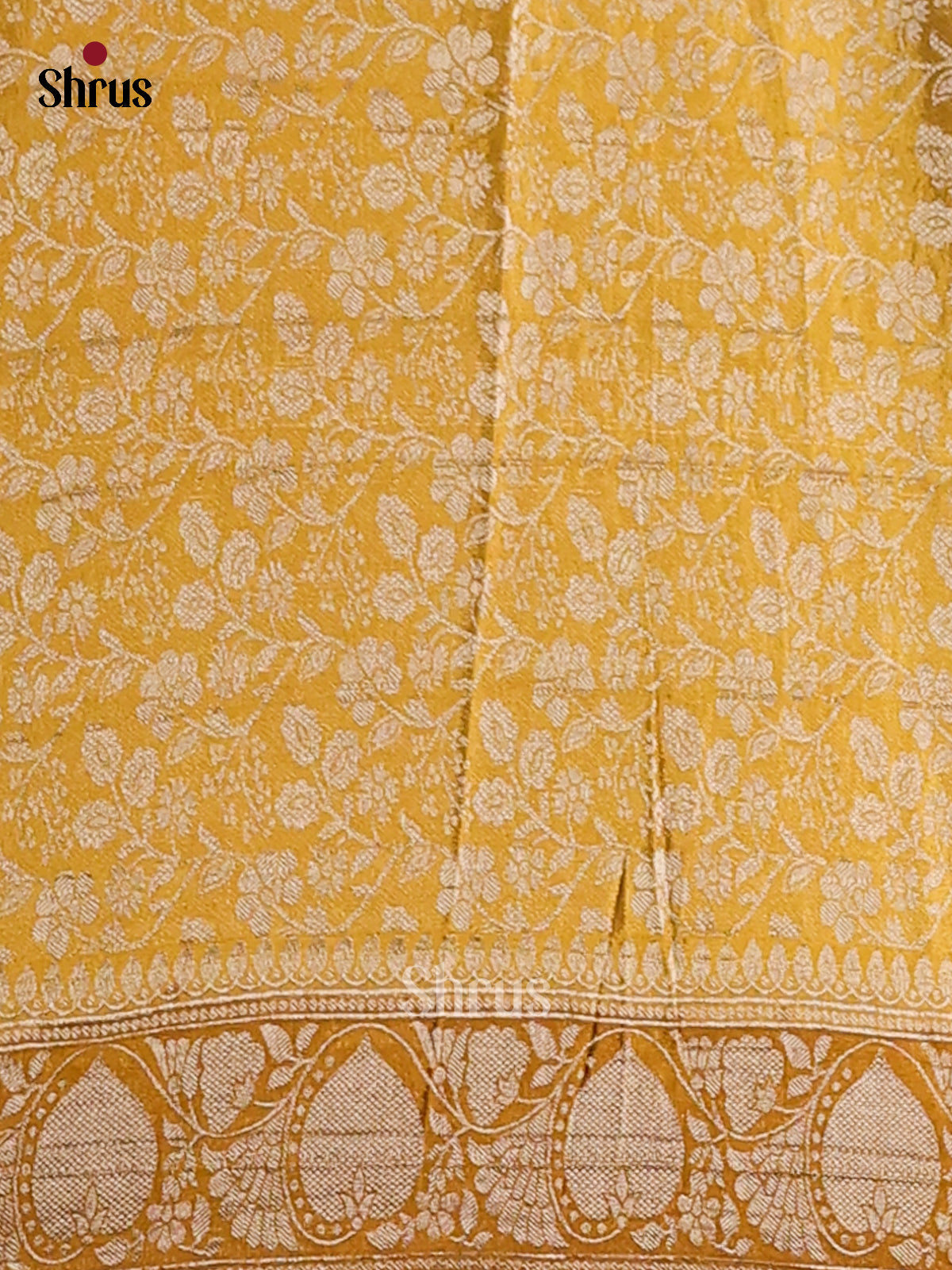 Mustard - Semi Georgette saree - Shop on Shrus.com