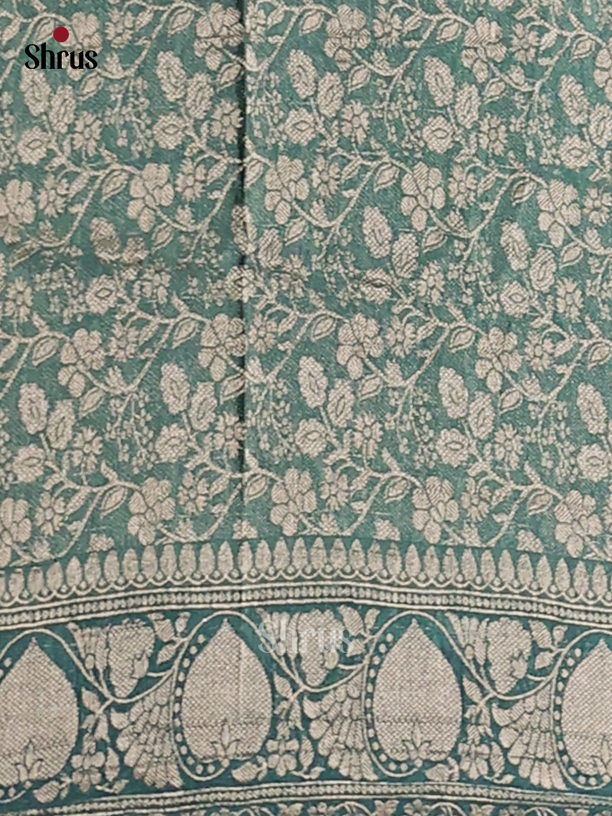 Teal & Purple - Semi Georgette saree - Shop on Shrus.com