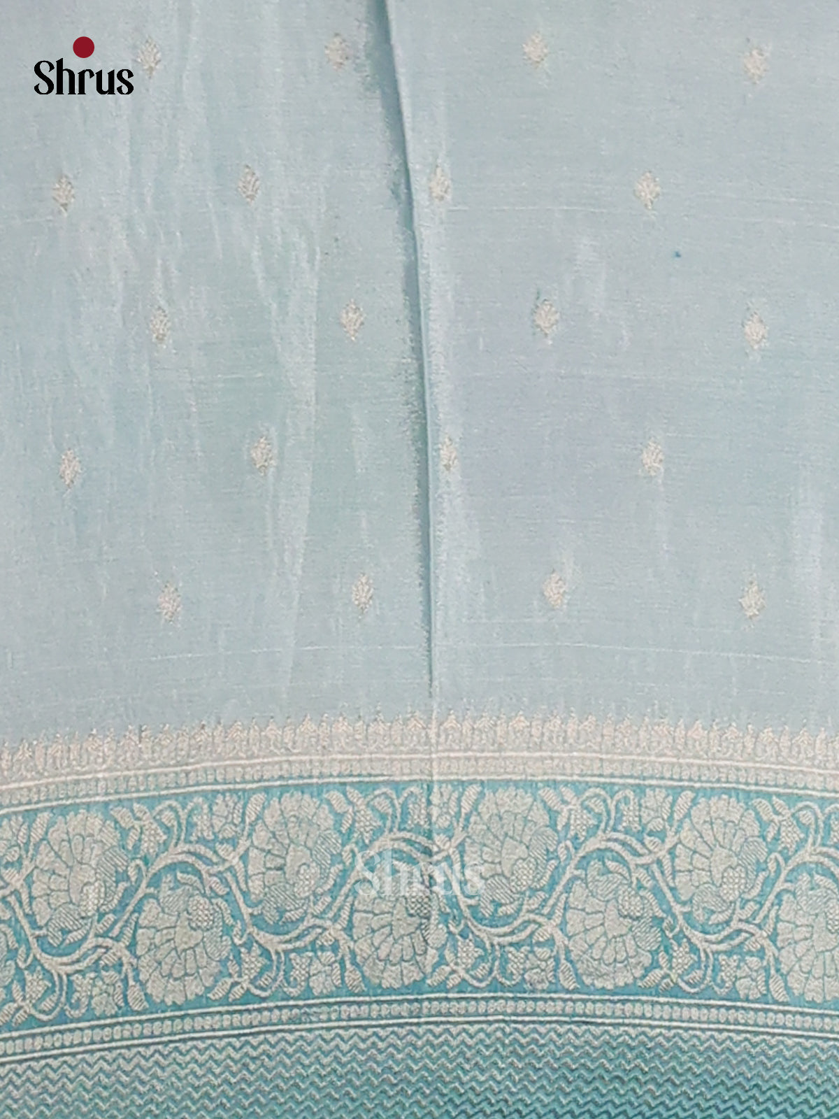 Lite Blue & Purple - Semi Georgette saree - Shop on Shrus.com
