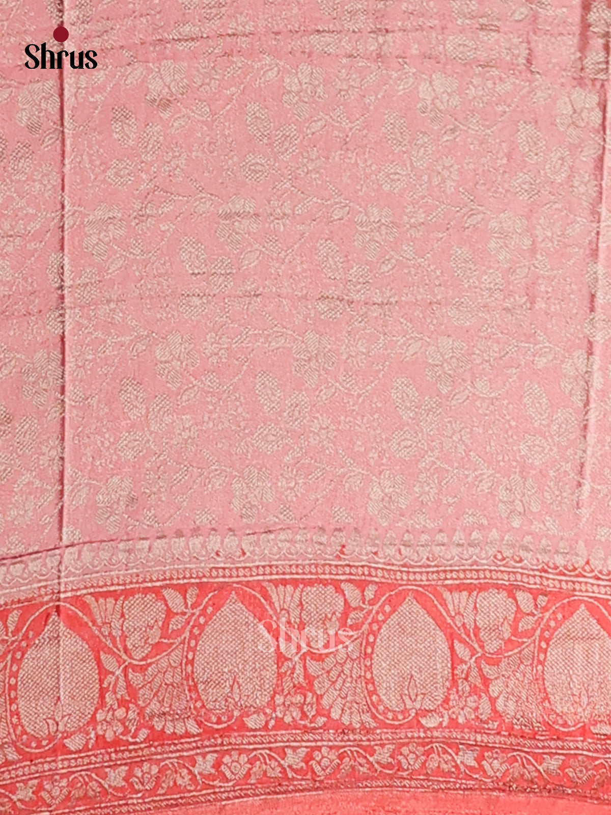 Pink & Peach - Semi Georgette saree - Shop on Shrus.com