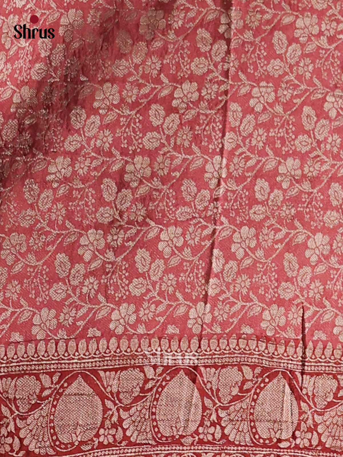 Red - Semi Georgette saree - Shop on Shrus.com