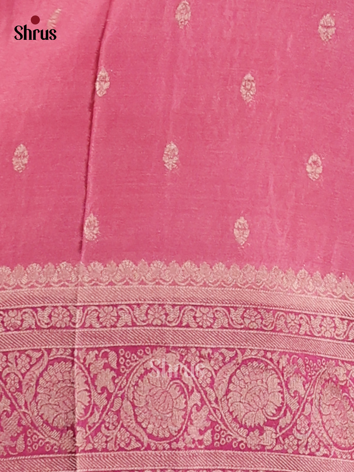 Pink - Semi Georgette saree - Shop on Shrus.com