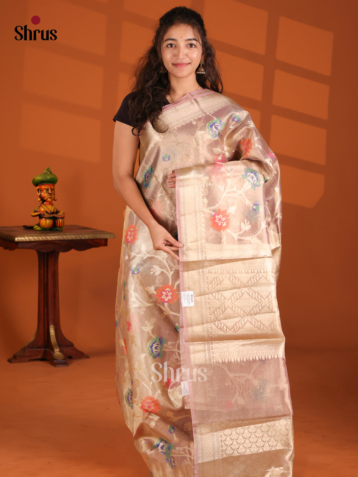 Lavender - Bamboo silk Saree - Shop on Shrus.com