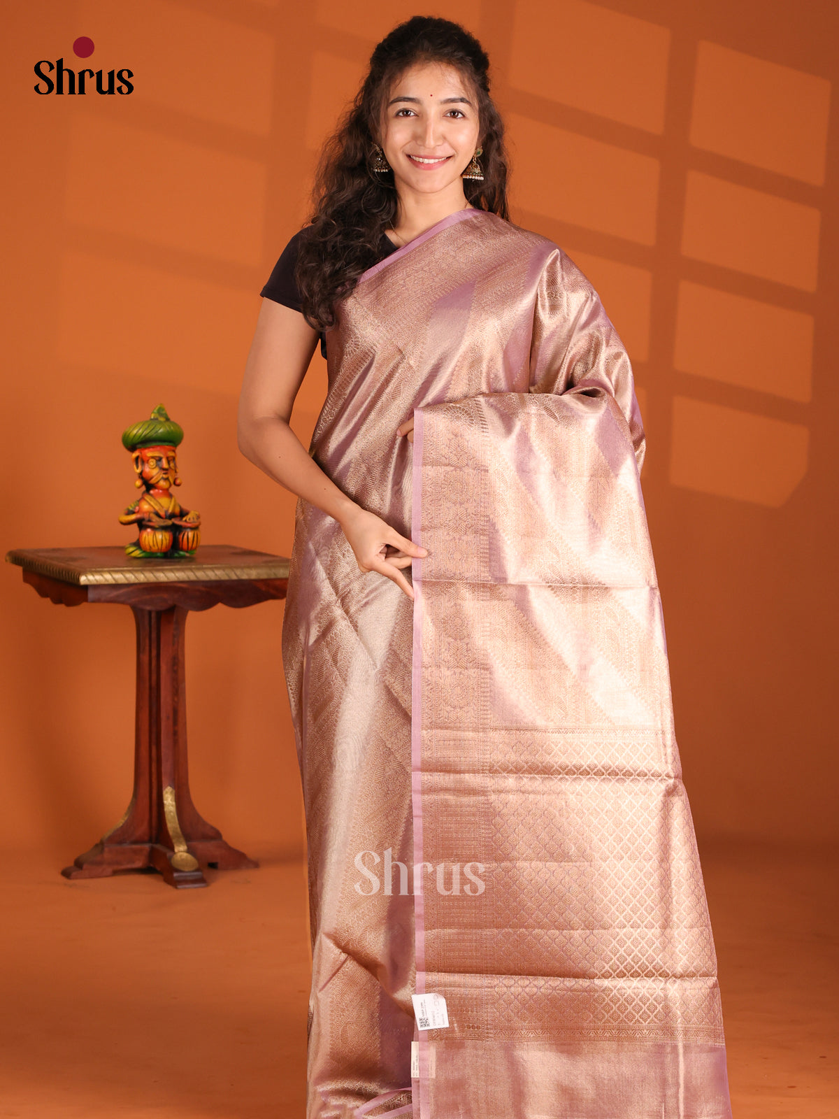 Lavender - Bamboo silk Saree - Shop on Shrus.com