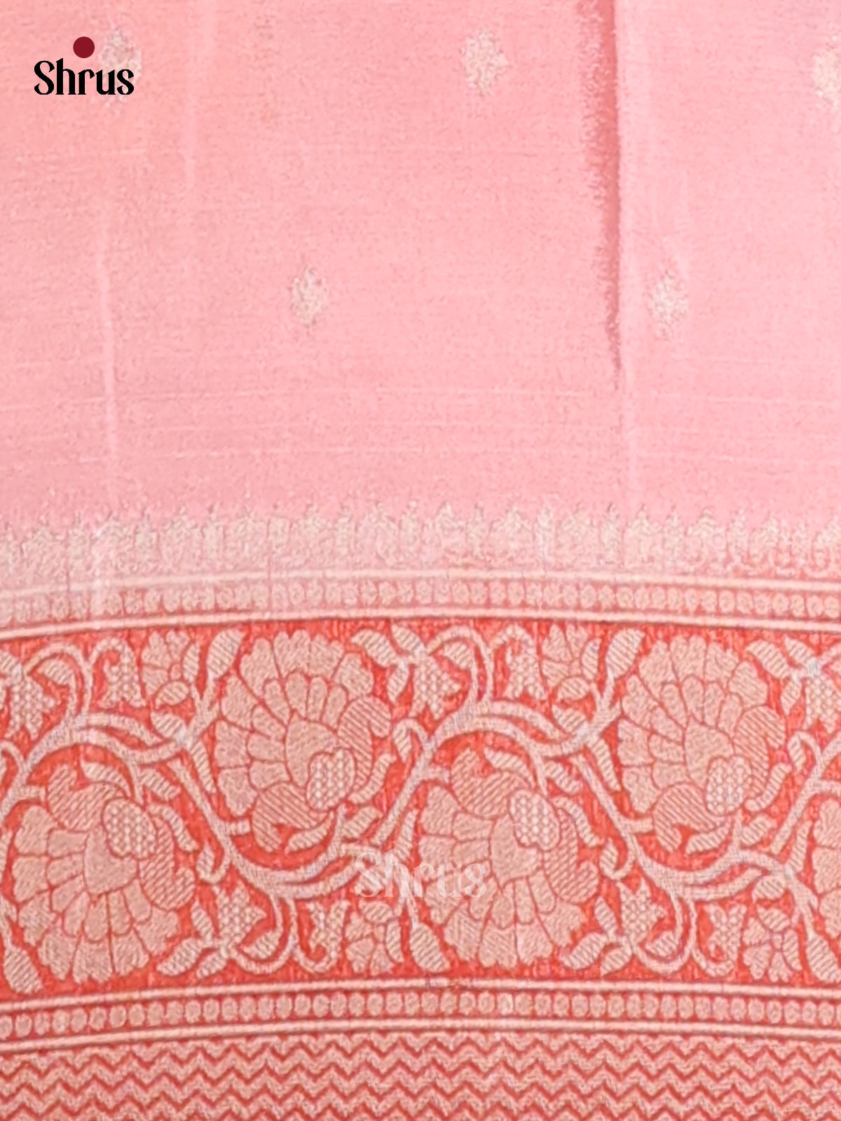 Pink - Semi Georgette Saree - Shop on Shrus.com