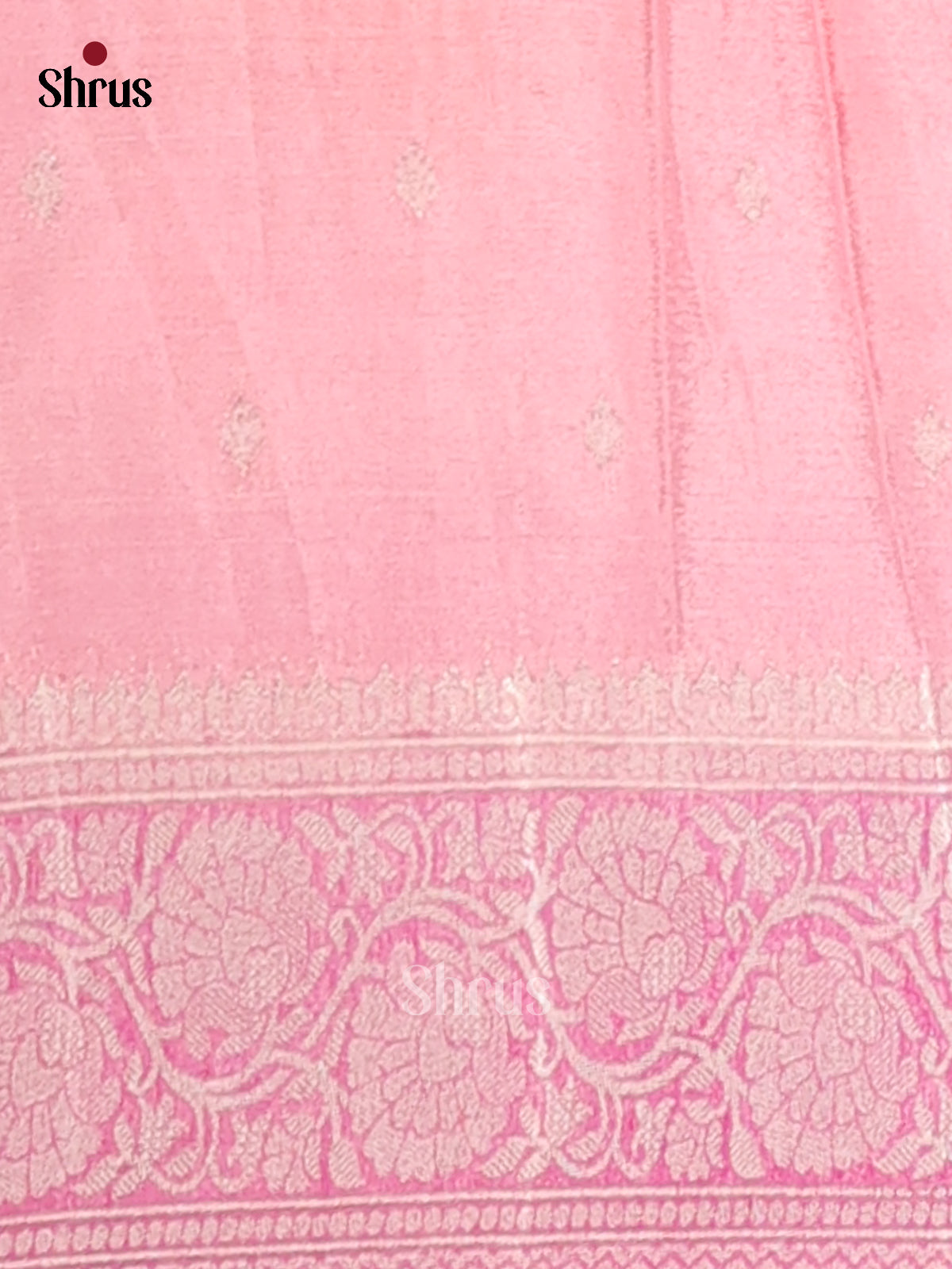 Pink - Semi Georgette Saree - Shop on Shrus.com