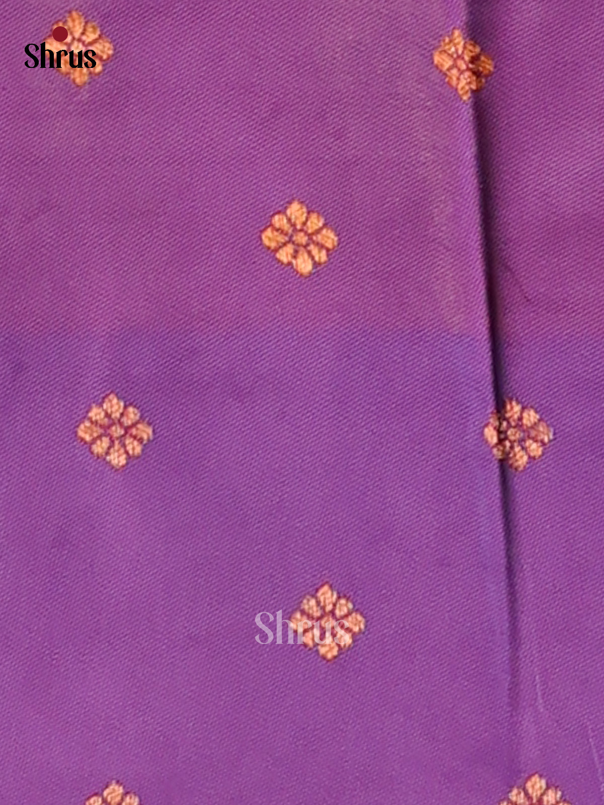 Orange & Purple - Semi Softsilk Saree - Shop on Shrus.com
