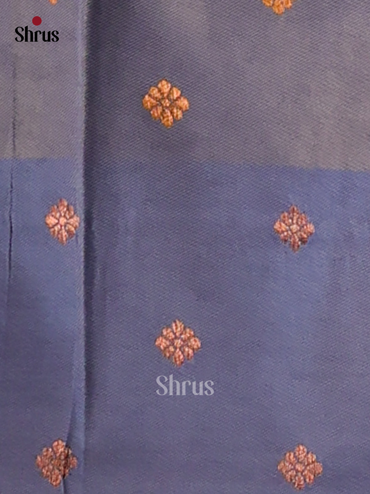 Mustard & Blue - Semi Softsilk Saree - Shop on Shrus.com