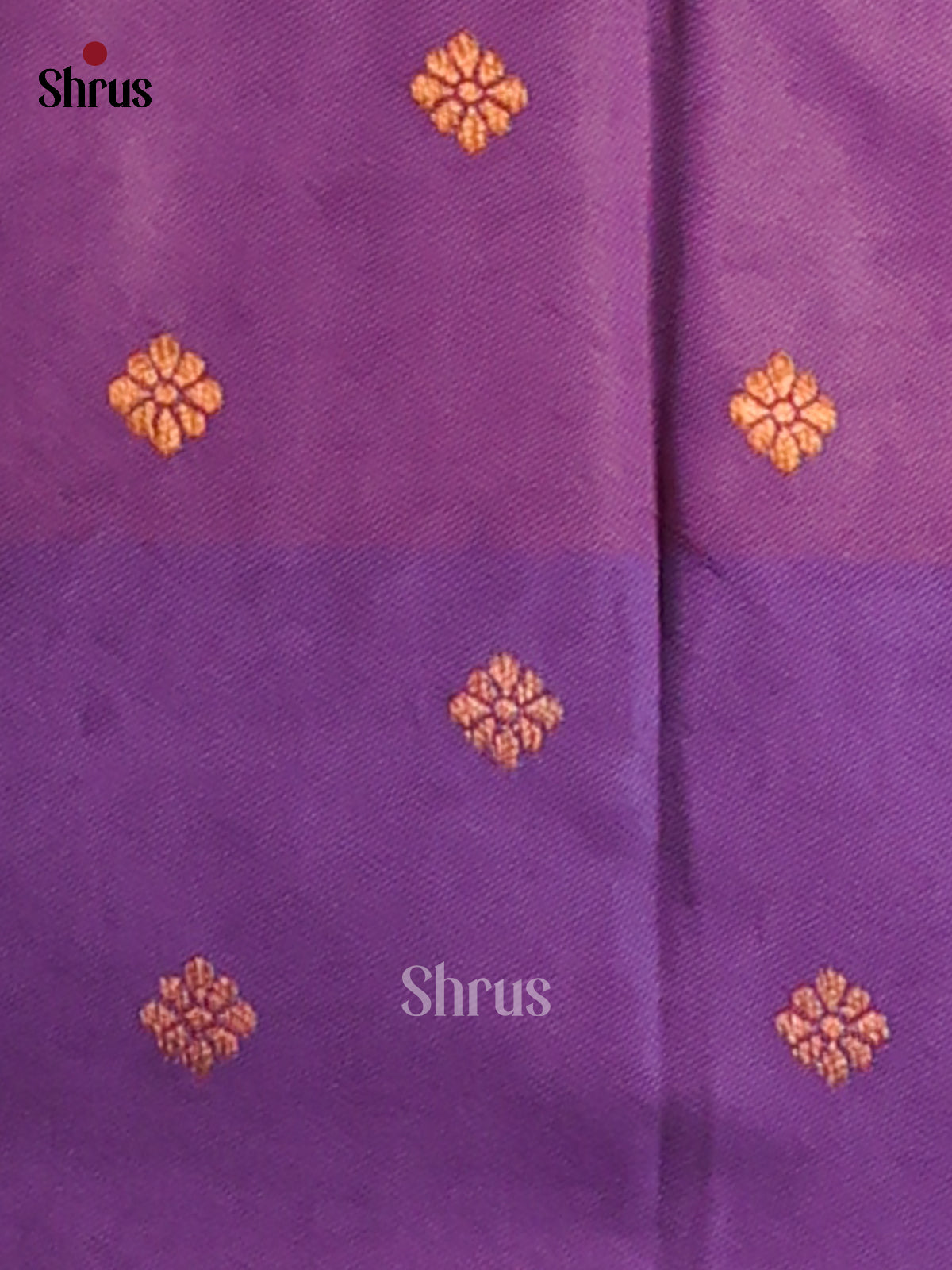 Orange & Purple - Semi Softsilk Saree - Shop on Shrus.com