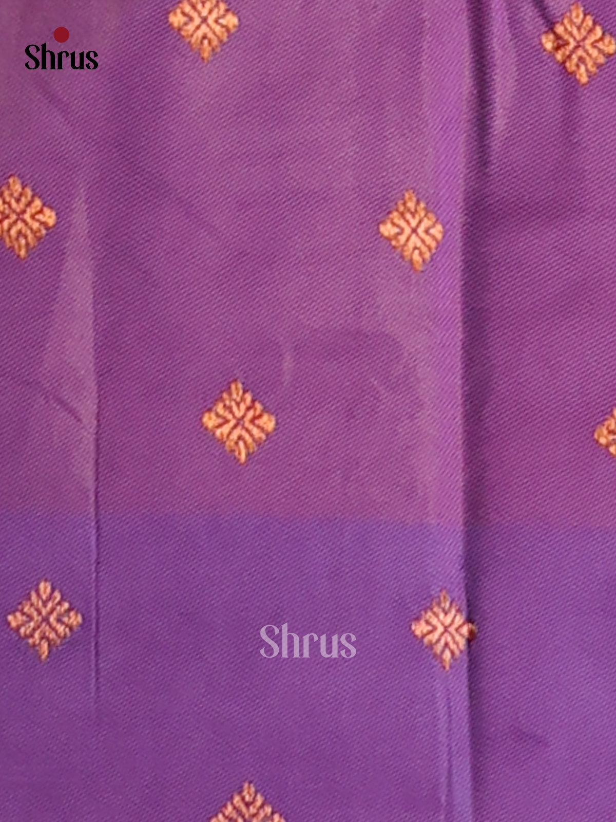 Orange & Purple - Semi Softsilk Saree - Shop on Shrus.com