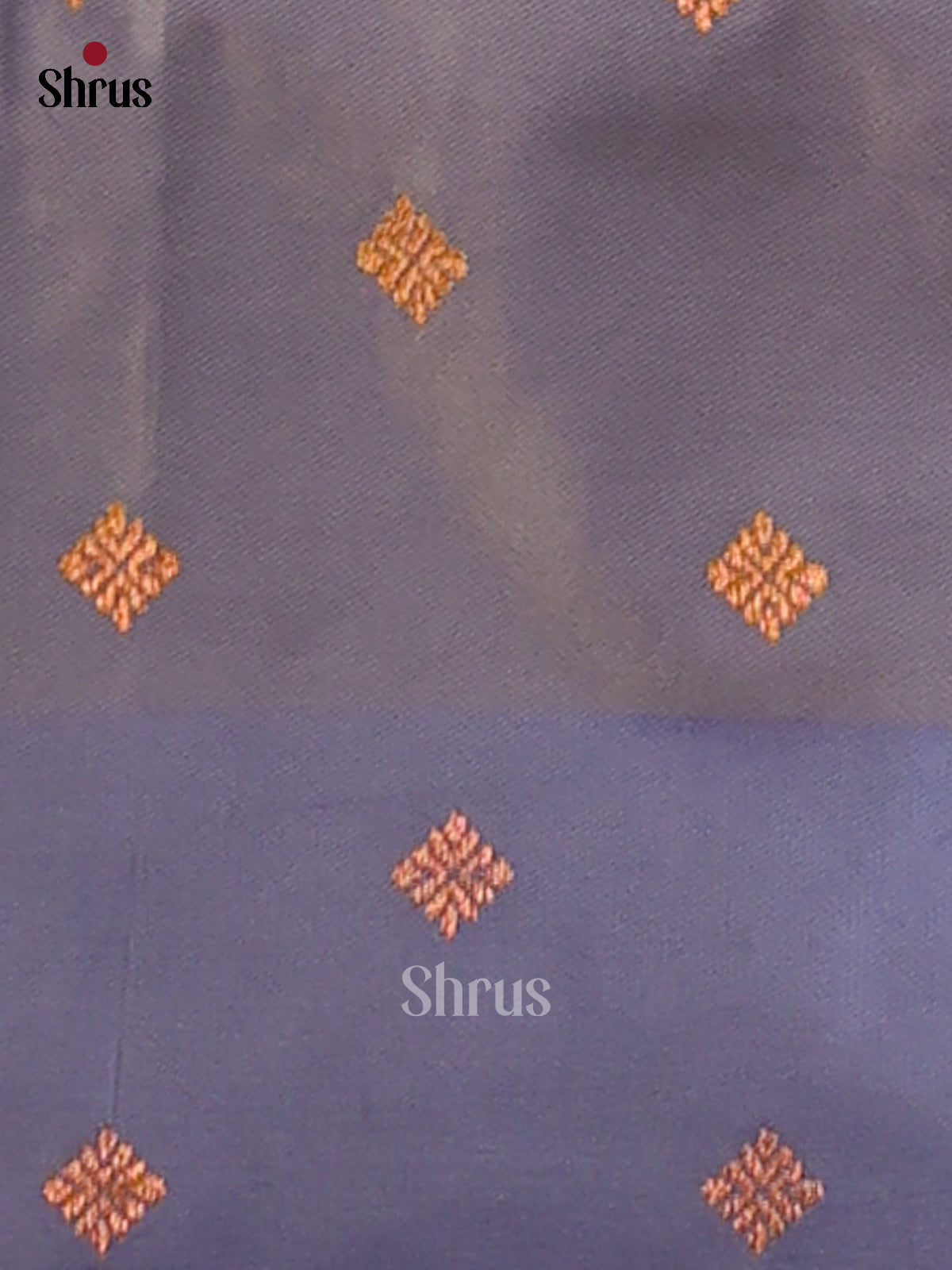 Mustard & Blue - Semi Softsilk Saree - Shop on Shrus.com