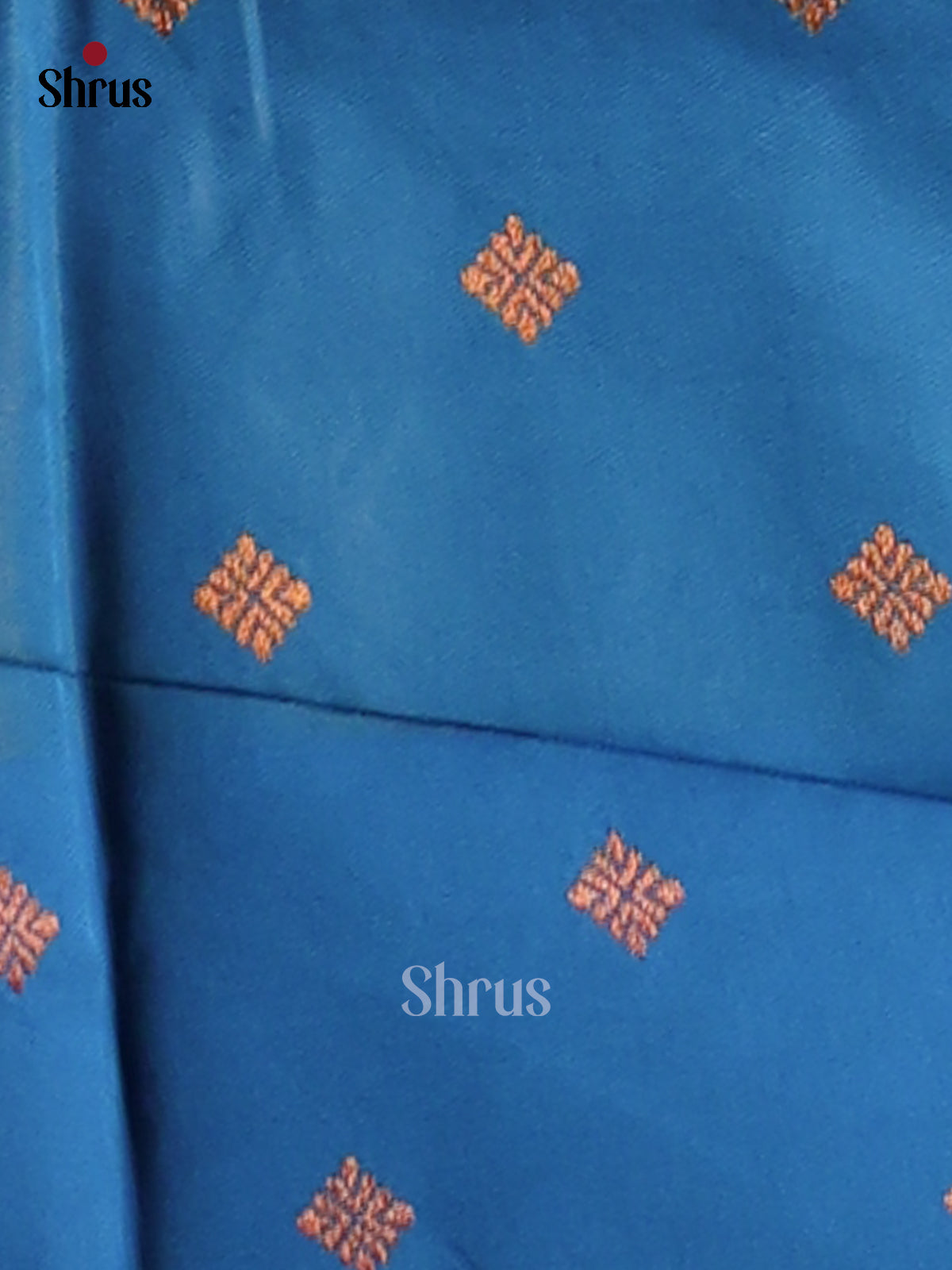 Green & Blue - Semi Softsilk Saree - Shop on Shrus.com