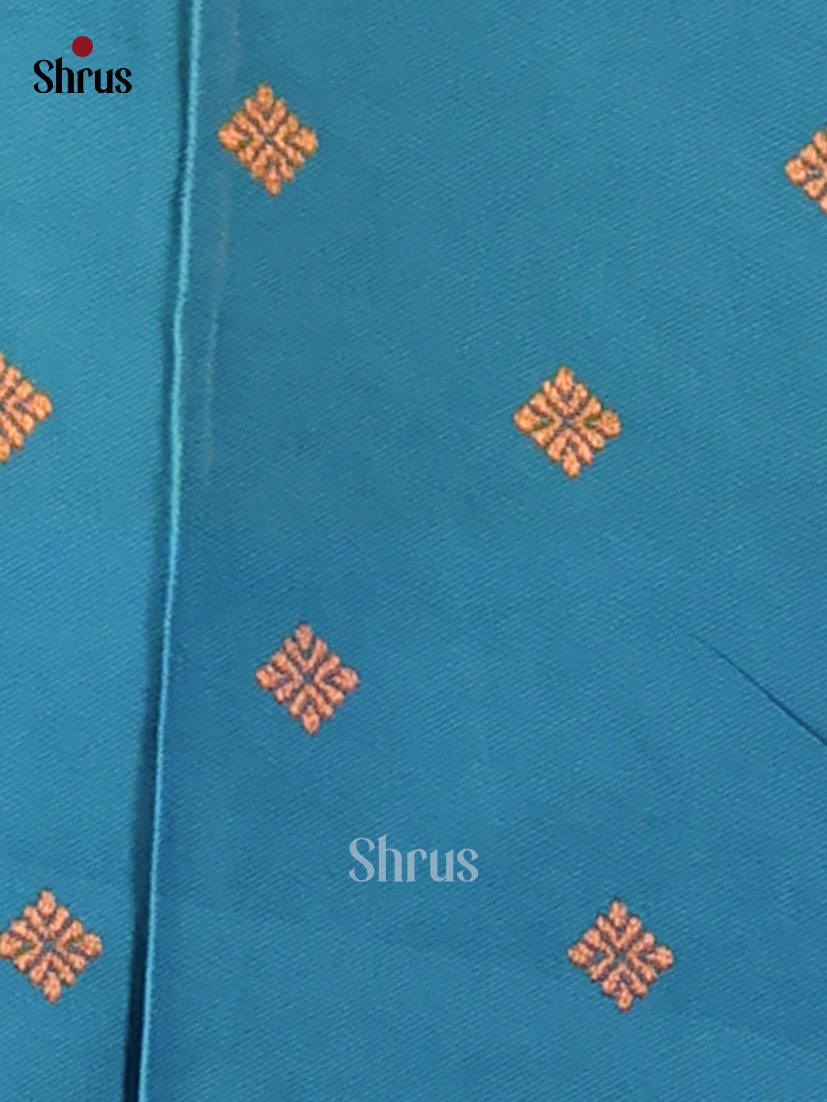 Green & Blue - Semi Softsilk Saree - Shop on Shrus.com
