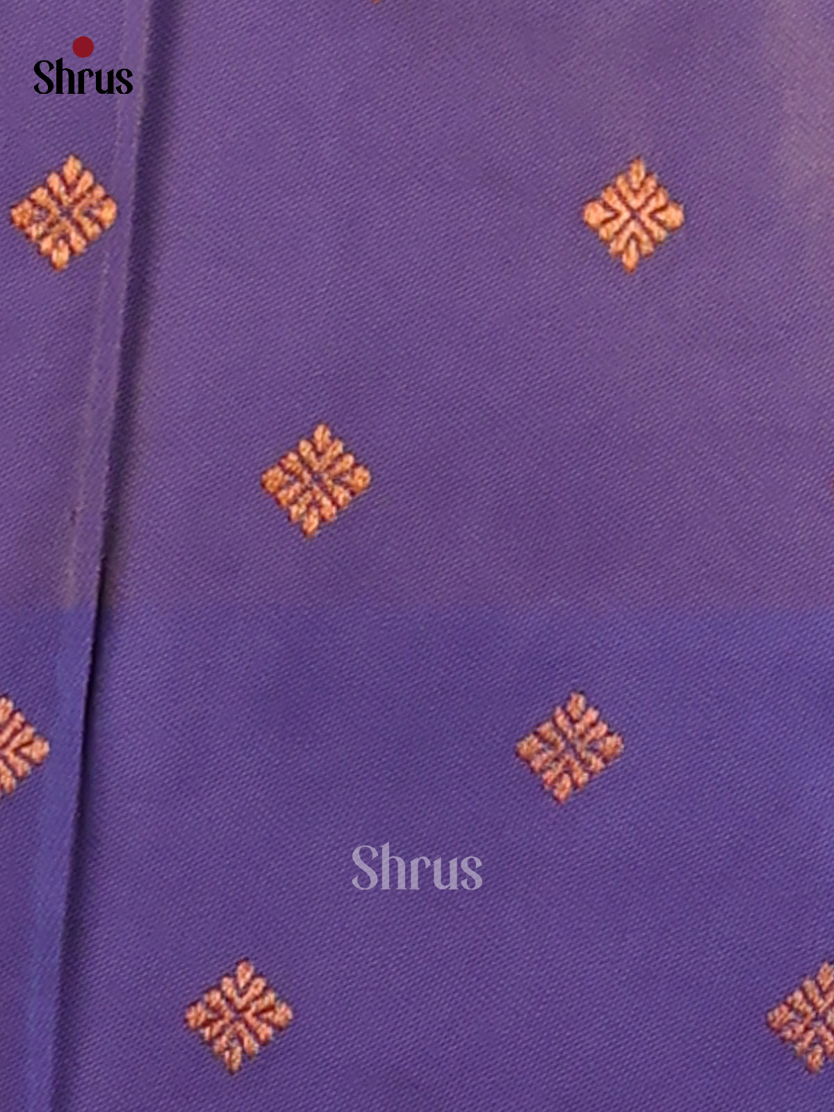Orange & Blue - Semi Softsilk Saree - Shop on Shrus.com
