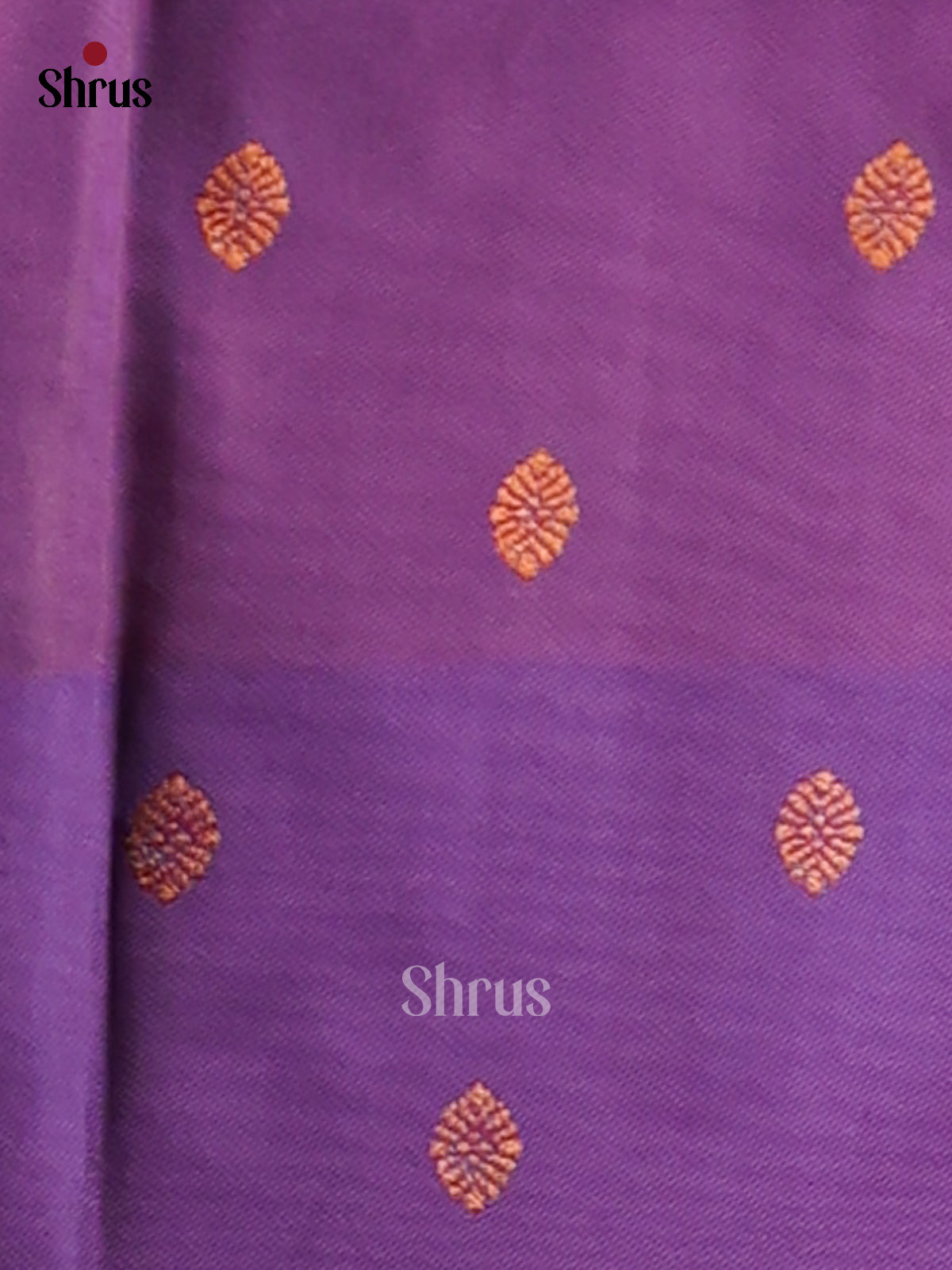 Orange & Purple - Semi Softsilk Saree - Shop on Shrus.com