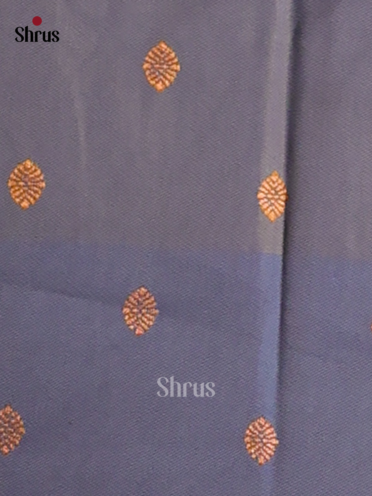 Mustard & Blue - Semi Softsilk Saree - Shop on Shrus.com