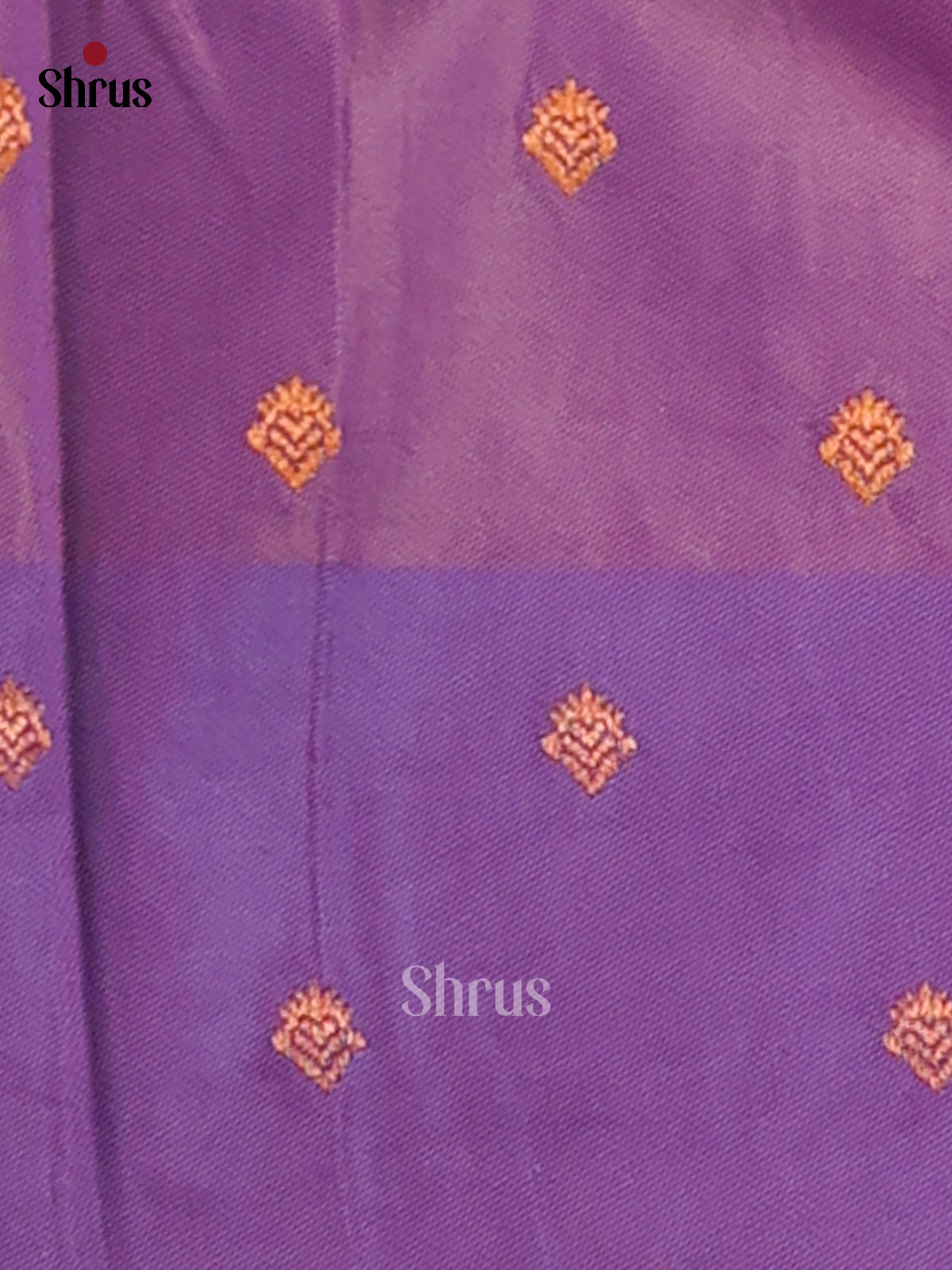 Orange & Purple - Semi Softsilk Saree - Shop on Shrus.com