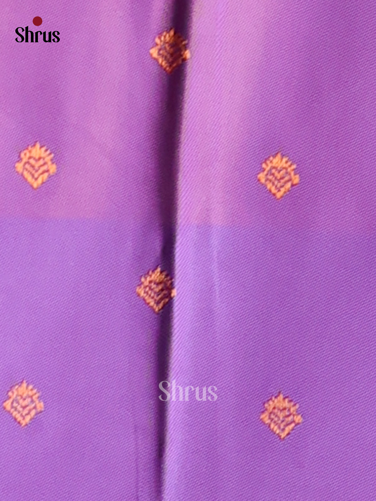 Orangish Pink & Purple - Semi Softsilk Saree - Shop on Shrus.com