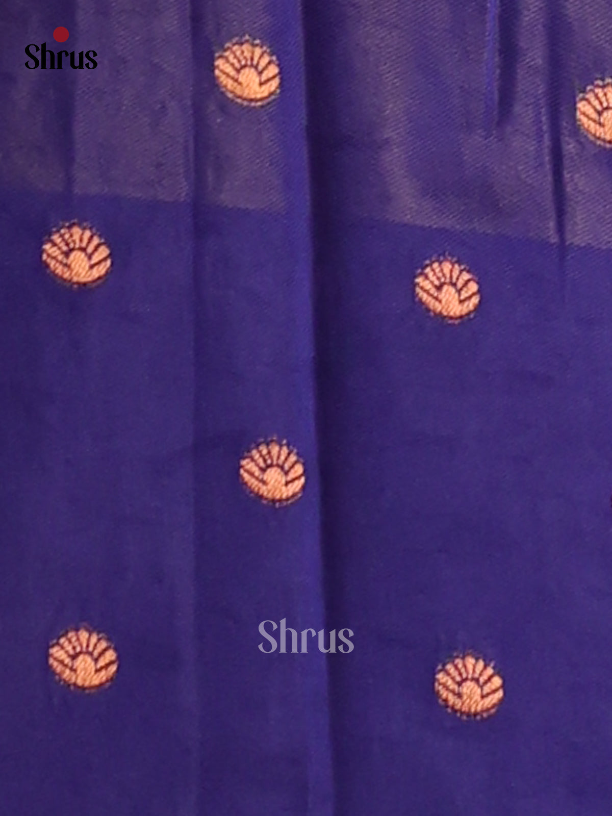 Double Shaded Violet & Blue - Semi Softsilk Saree - Shop on Shrus.com