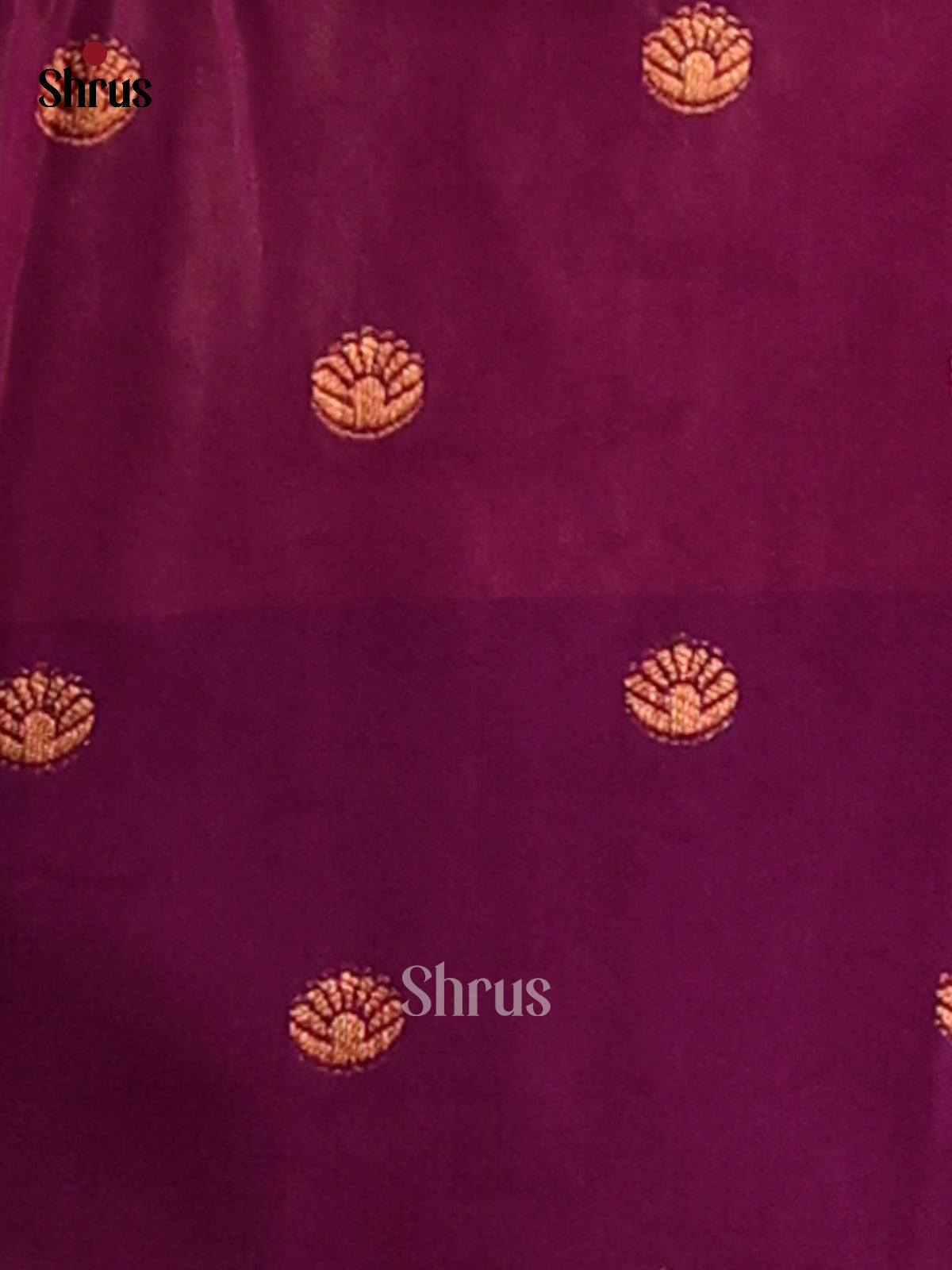 Orange & Purple - Semi Softsilk Saree - Shop on Shrus.com