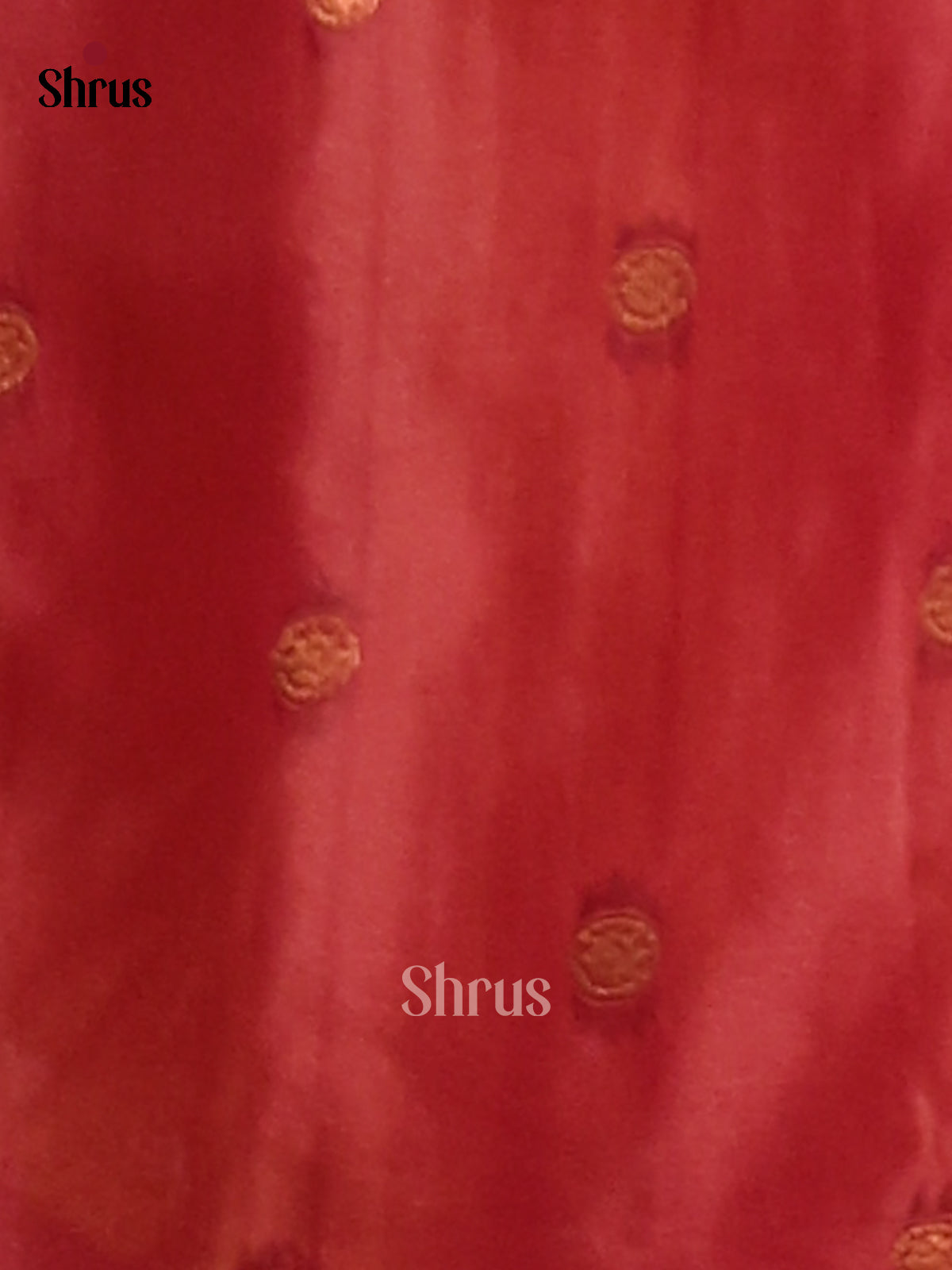 Red - Semi Softsilk Saree - Shop on Shrus.com
