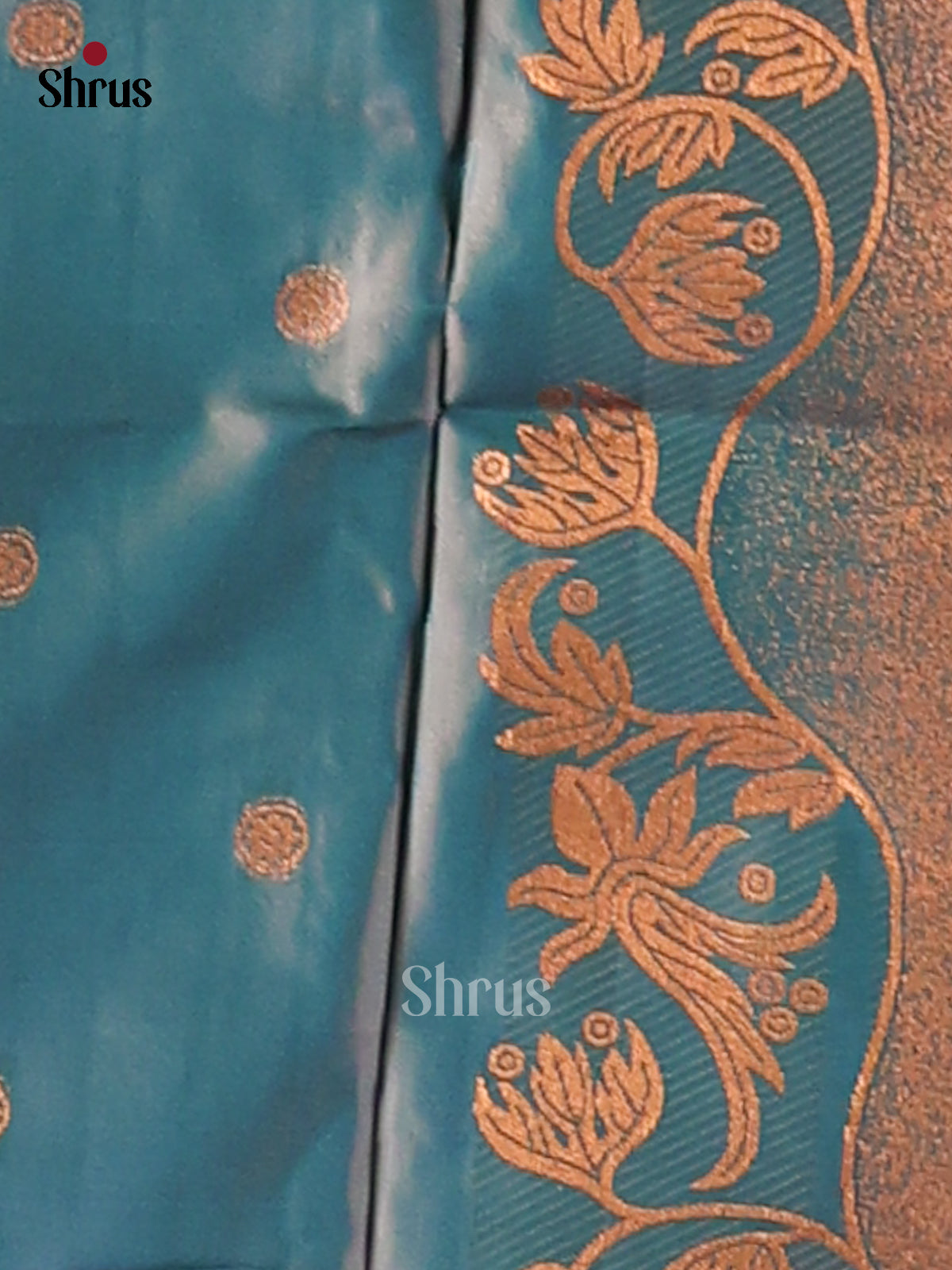 Blue - Semi Softsilk Saree - Shop on Shrus.com