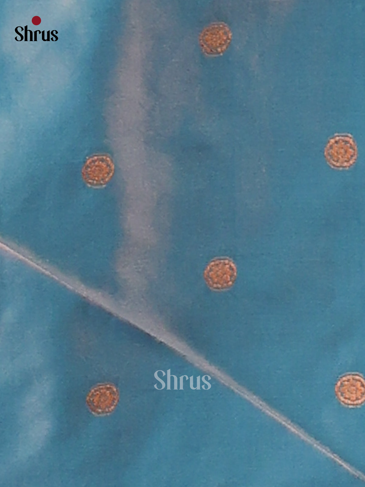 Blue - Semi Softsilk Saree - Shop on Shrus.com