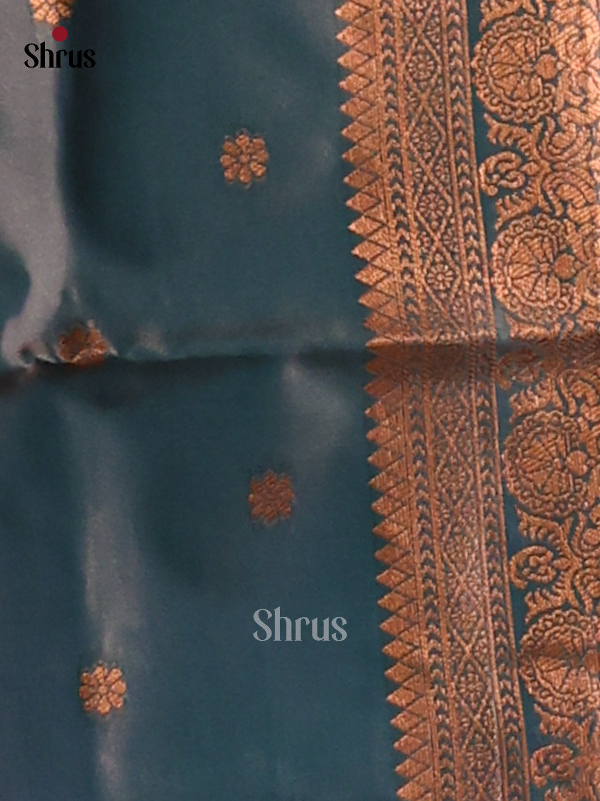 Blue- Semi Softsilk Saree - Shop on Shrus.com