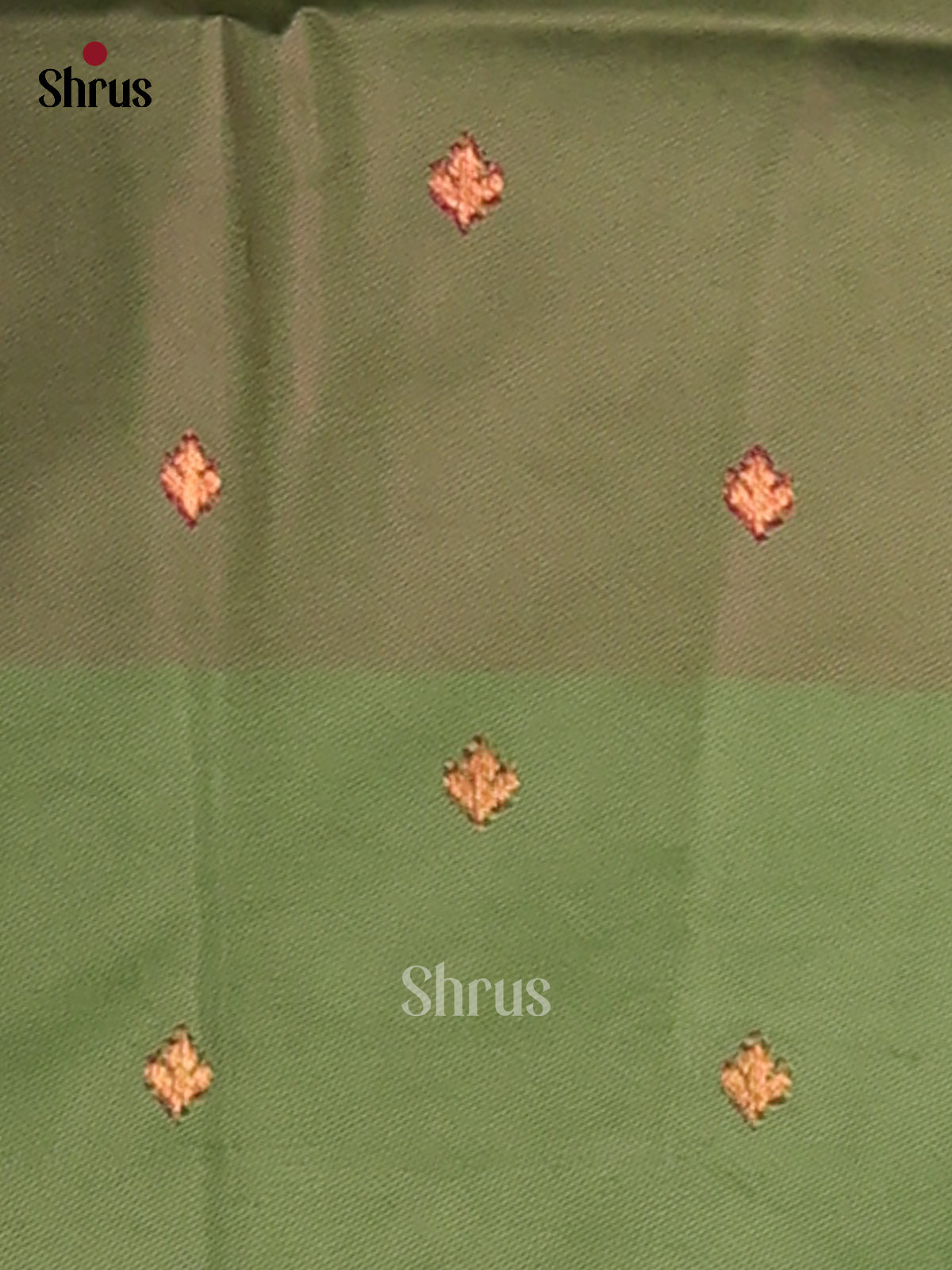 Maroon & Green - Semi Softsilk Saree - Shop on Shrus.com