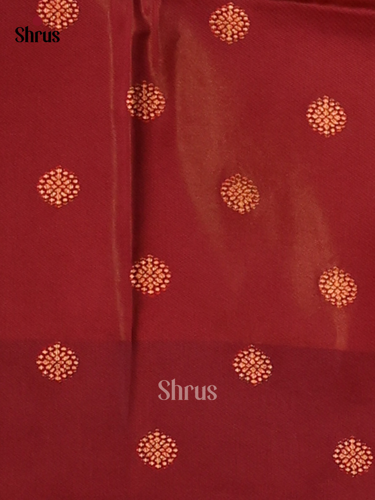 Orange & Maroon - Semi Softsilk Saree - Shop on Shrus.com