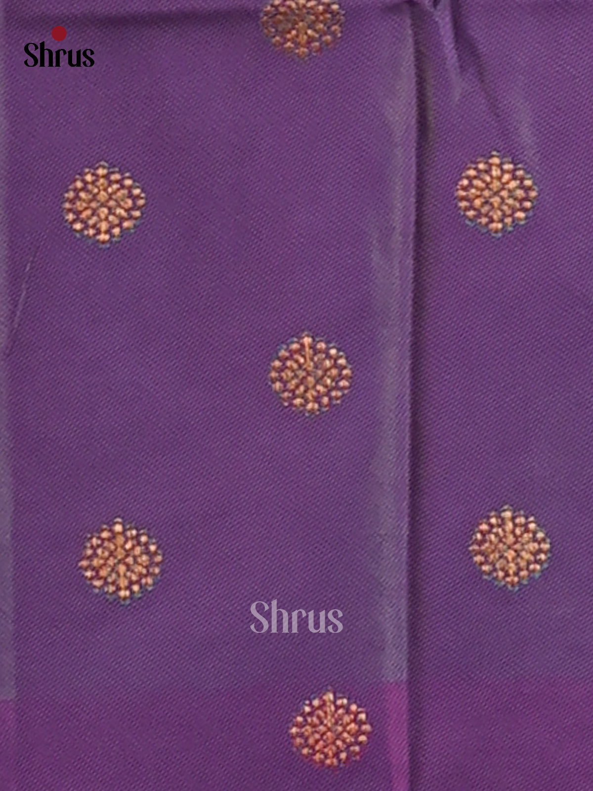 Green & Purple - Semi Softsilk Saree - Shop on Shrus.com