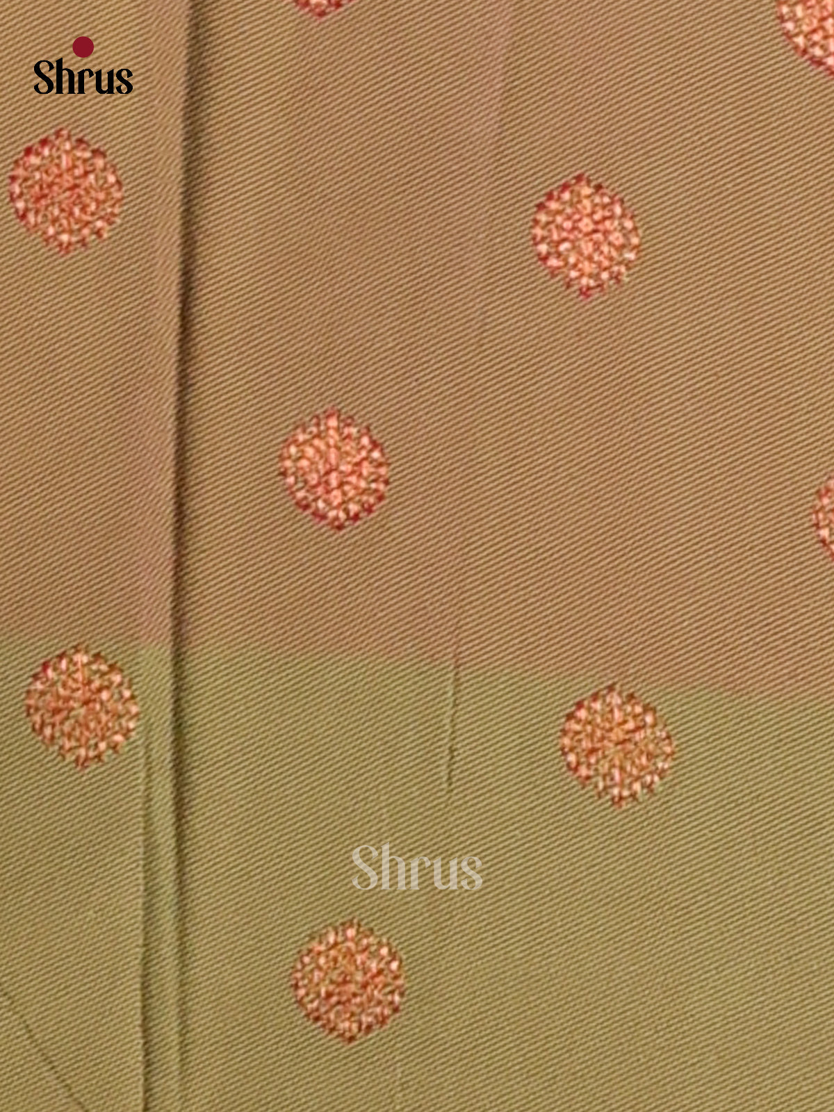 Pink & Green - Semi Softsilk Saree - Shop on Shrus.com