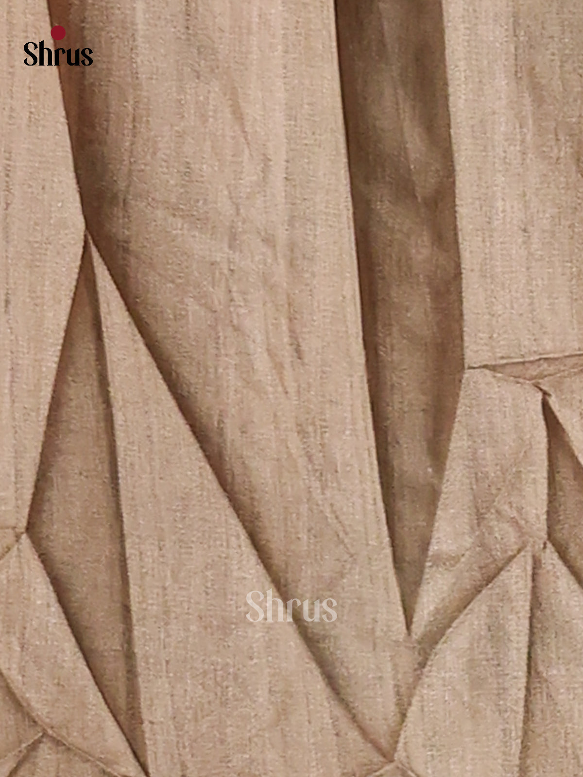 Grey & Cream - Printed Madhubani Saree - Shop on Shrus.com