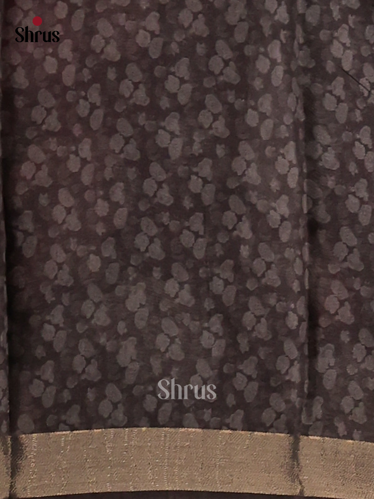 Black & Grey - Semi Matka Saree - Shop on Shrus.com