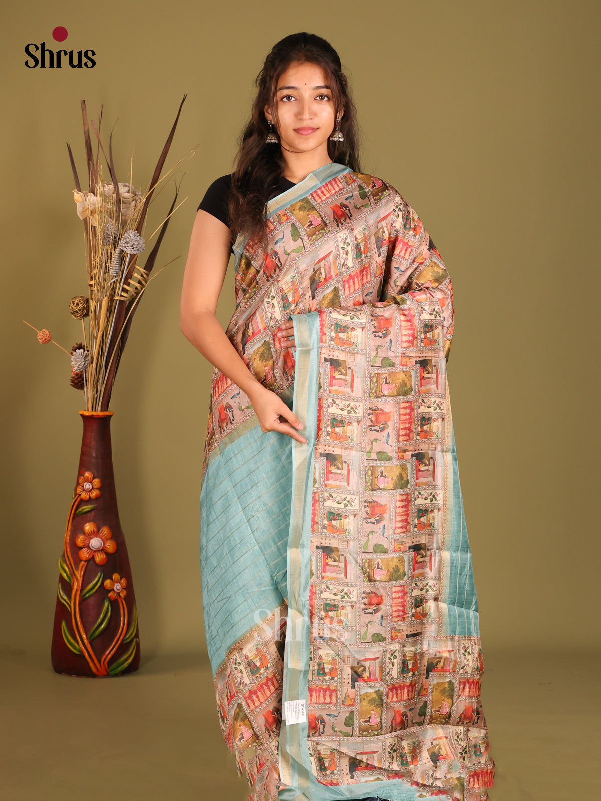DFS05169 - Semi matka Saree - Shop on Shrus.com